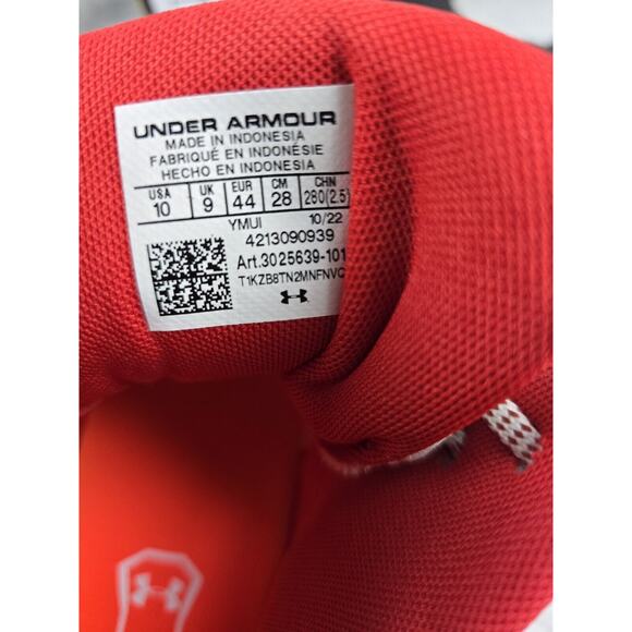 Lacrosse Cleats Under Armour UA Command MC Mid Red White Men's 10 New - Picture 6 of 6